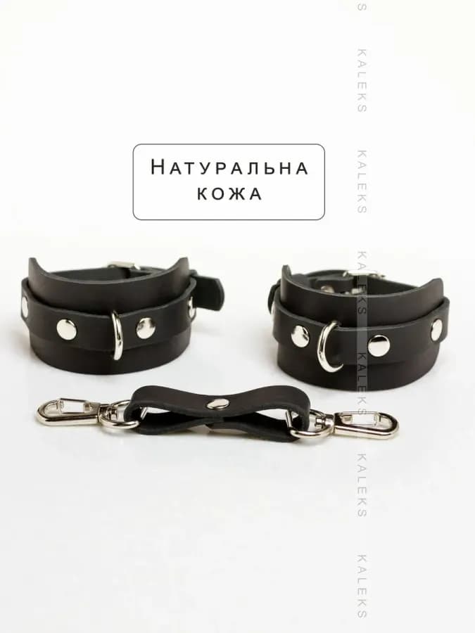 Наручники из натуральной кожи для ролевых игр и БДСМ