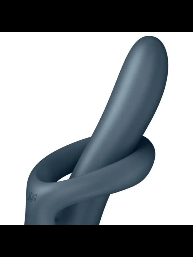 Вибратор с ротацией Satisfyer Heat Flex 4 серый (c подогревом) — фото 2