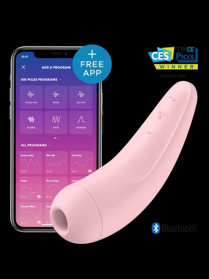 Вакуумный клиторальный стимулятор Satisfyer Curvy 3+ (розовый) — фото 2