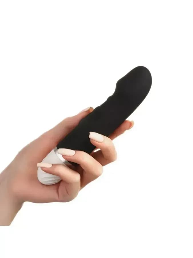 Вибратор черный, со стимуляцией точки G, 17х3,5 см