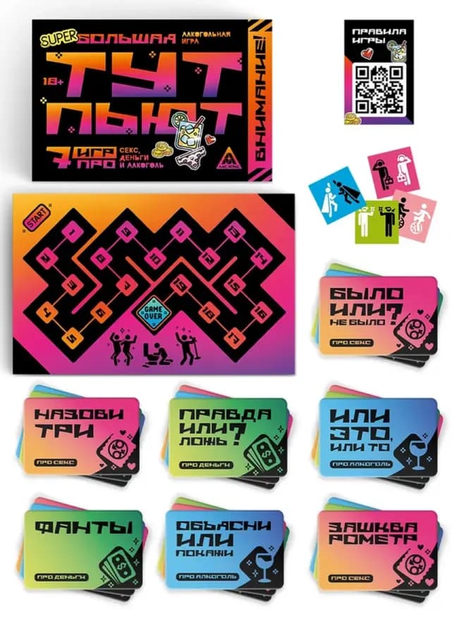 Настольная игра для взрослых Тут пьют