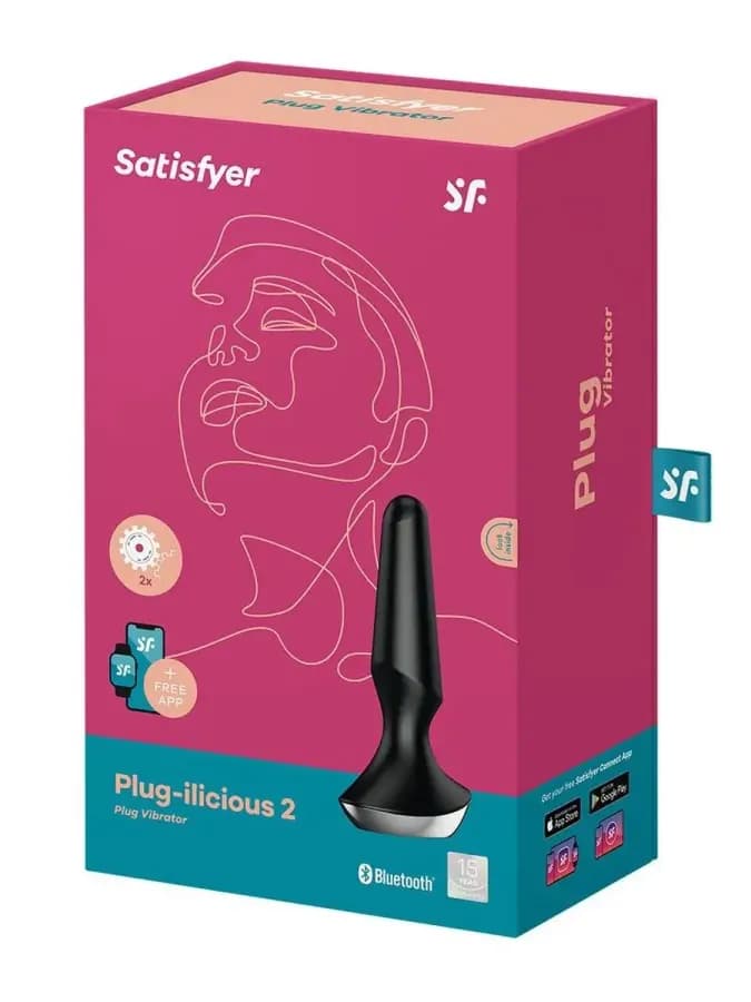 Анальный плаг с вибрацией Satisfyer Plug-ilicious 2 черный