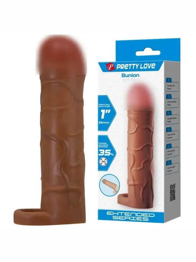 Насадка на член для секса Pretty Love 16,5 см с подхватом
