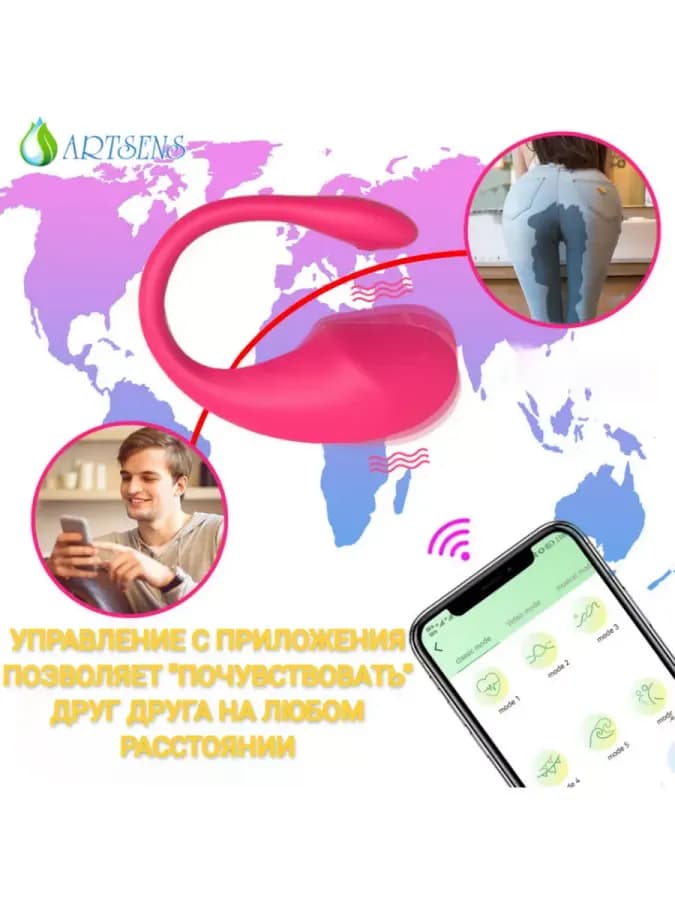 Вибратор co cтимуляцией для клитopа Rоsе Prо — фото 1