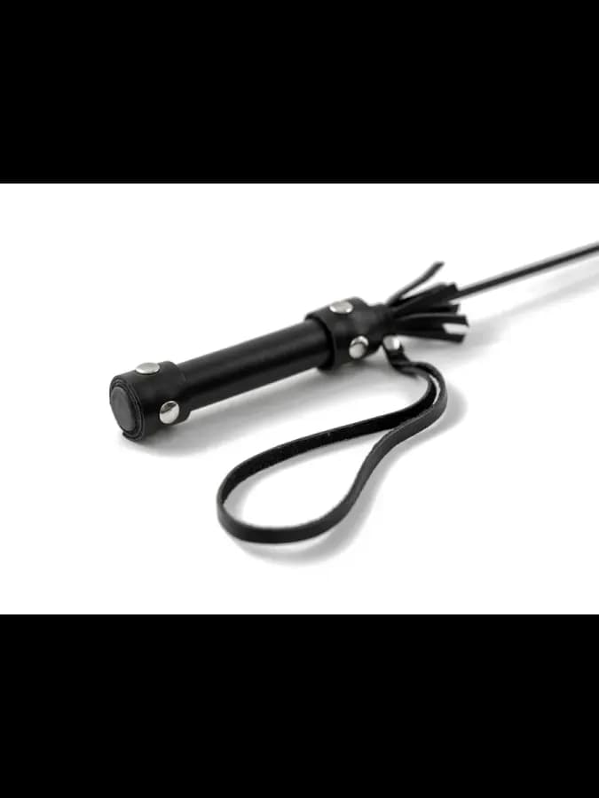 Стек БДСМ Lady's Arsenal из натуральной кожи черный