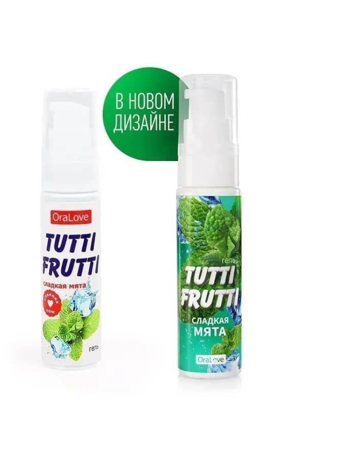 Гель-смазка Tutti-frutti со вкусом сладкой мяты - 30 гр — фото 1