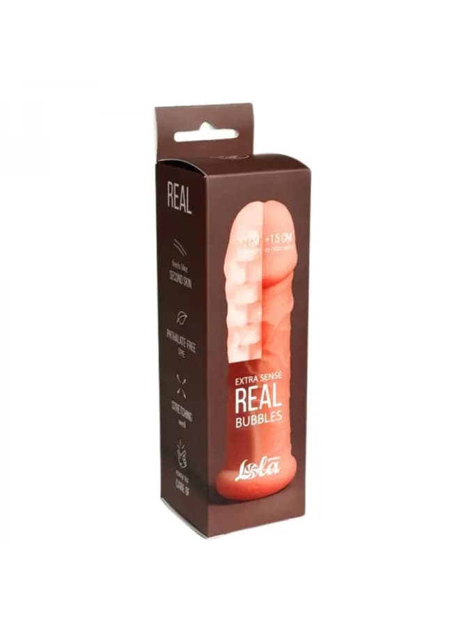Фаллоудлинитель Real Extra Sense Bubbles (13,5*2 см) — фото 5
