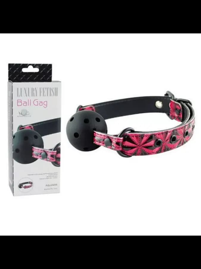 Кляп шарик дышащий Ball Gag красный