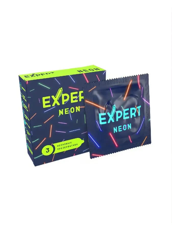 Презервативы Expert "Neon" 3 шт — фото 1