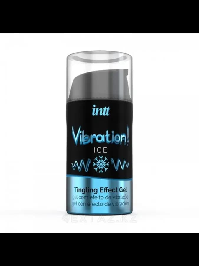 Intt Vibration Ice - Жидкий интимный гель с эффектом вибрации 15 мл