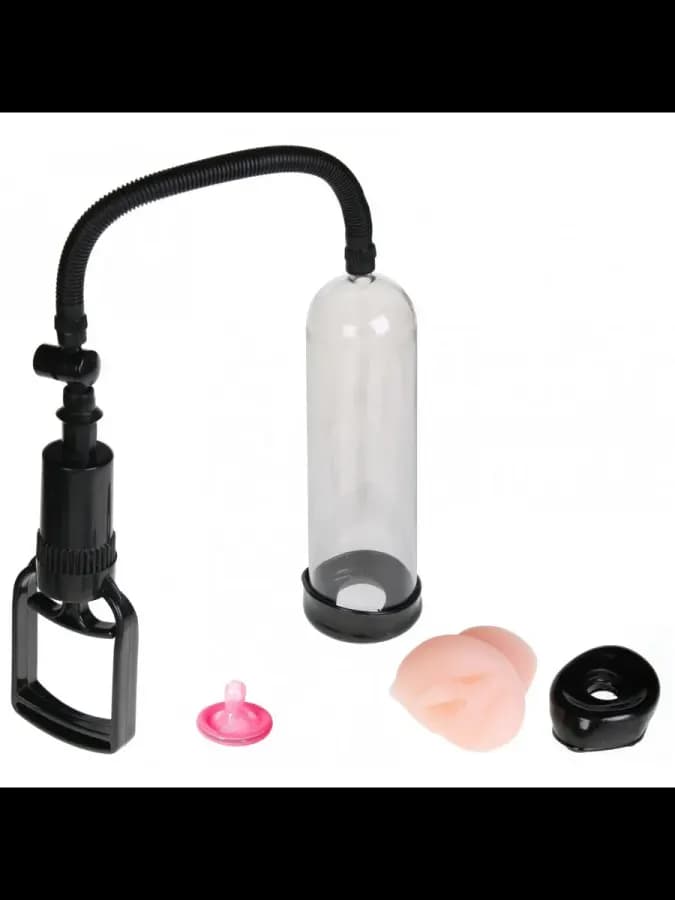 Вакуумная помпа с реалистичной насадкой Penis Pump