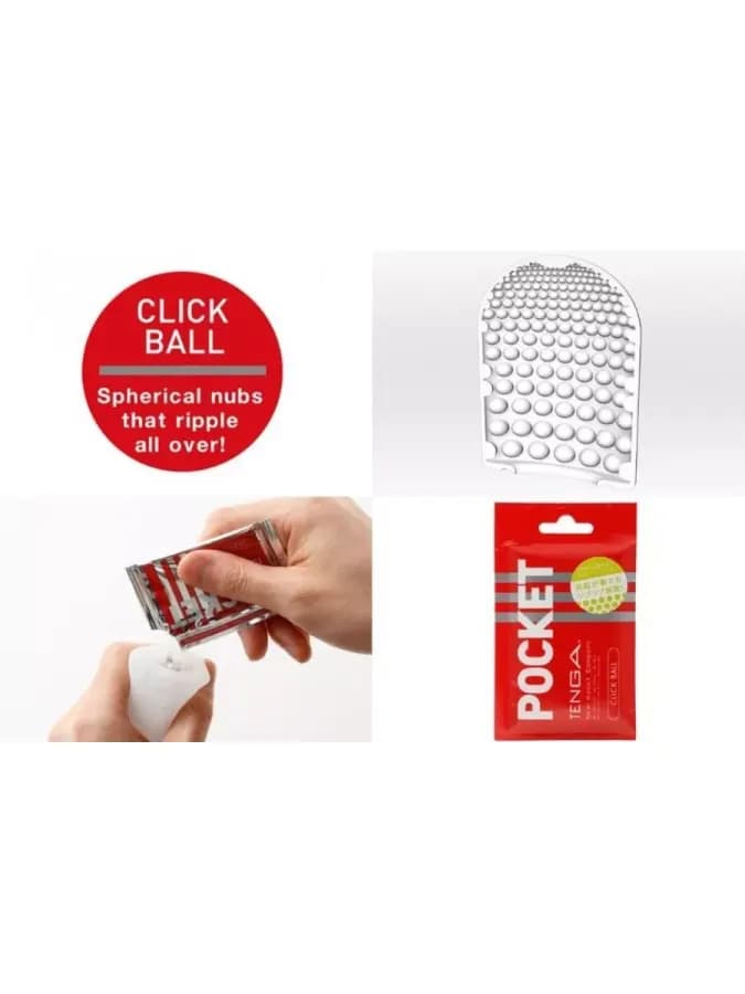 TENGA Pocket Мастурбатор Click Ball — фото 2