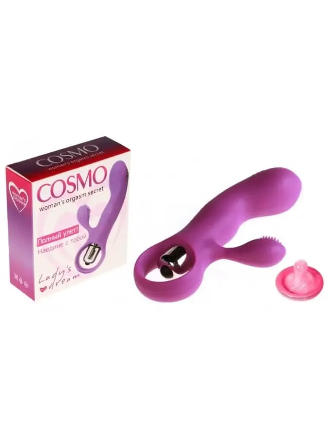 Небольшой G-стимулятор с клиторальным массажером Cosmo — фото 2