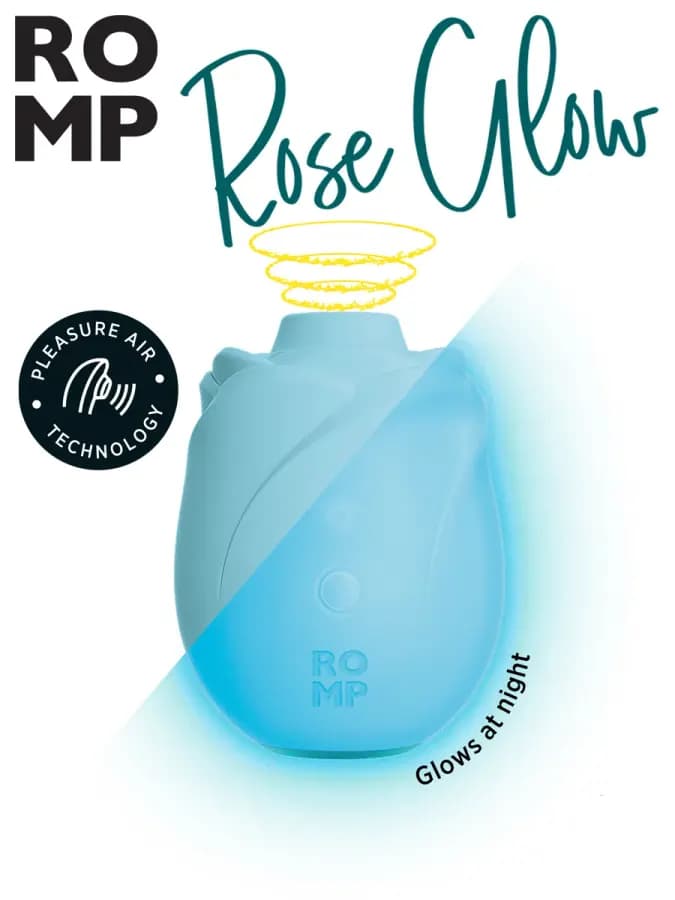 Вакуумный стимулятор клитора Rose Glow светящийся в темноте