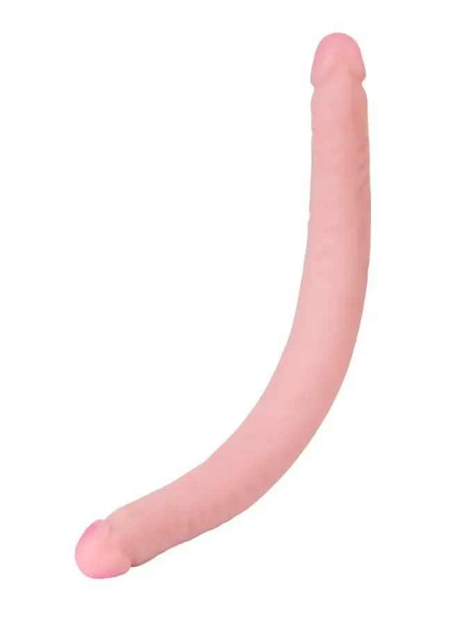 Фаллоимитатор реалистичный двойной Lesbi из киберкожи 43 см — фото 2
