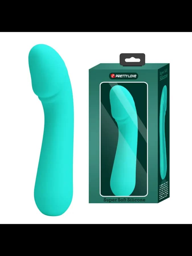 Вибратор Cetus Super Soft (15 см) бирюзовый