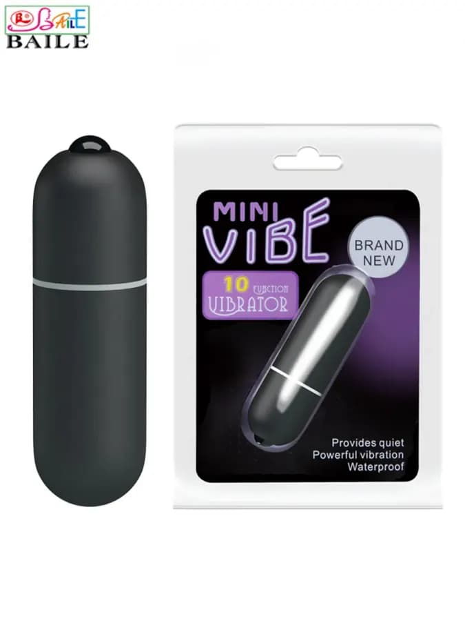 Baile Черная компактная вибропуля Mini Vibe (6.2 см х 1.8 см — фото 1