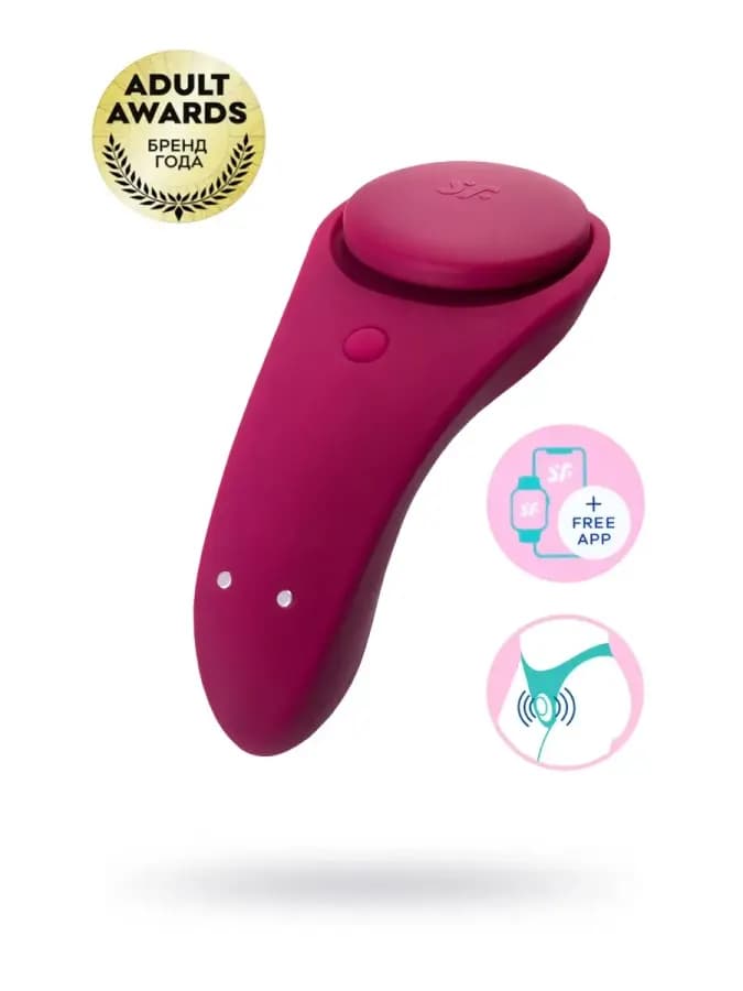 Вибромассажер в трусики Sexy Secret 10 режимов красный