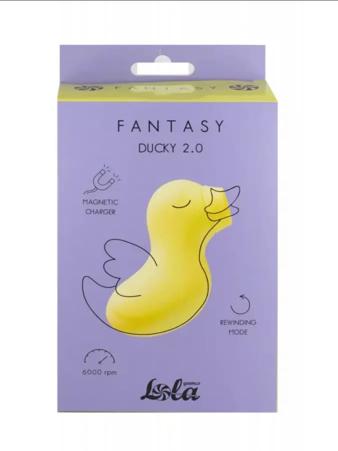 Вакуумный стимулятор Fantasy Ducky 2.0 Yellow — фото 4