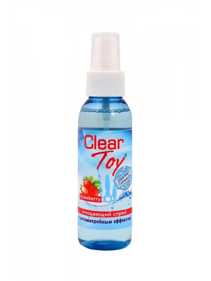 Clear Toy - очищающий спрей с клубничным ароматом, 100 мл — фото 2