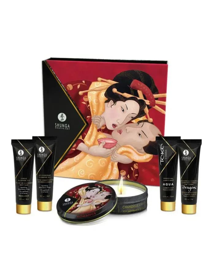 Набор Geisha's Secret Клубника с шампанским, 5 предметов