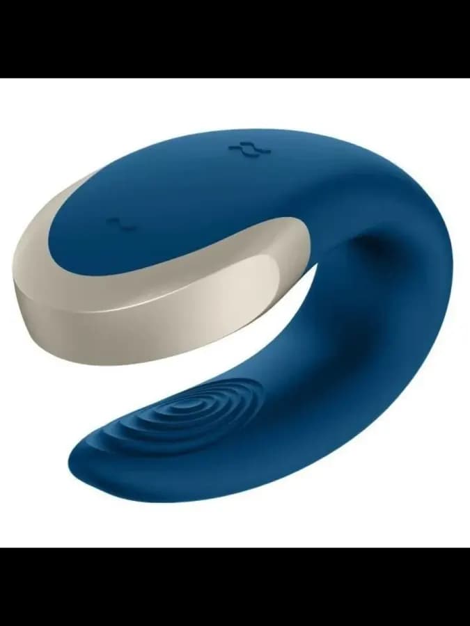 Смарт вибратор для пар Satisfyer Double Love blue