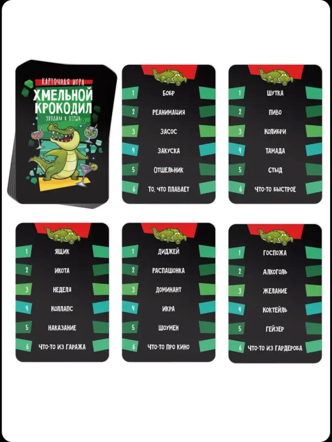 Настольная игра на объяснение слов «Хмельной крокодил» — фото 3