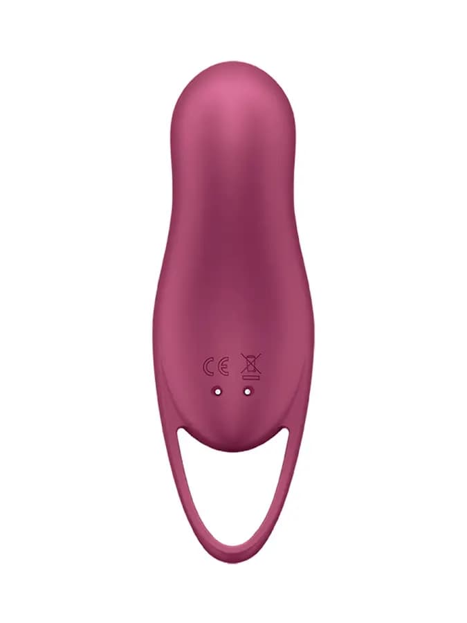 Клиторальный стимулятор с вибрацией Pocket Pro 1 от Satisfyer бордовый — фото 4