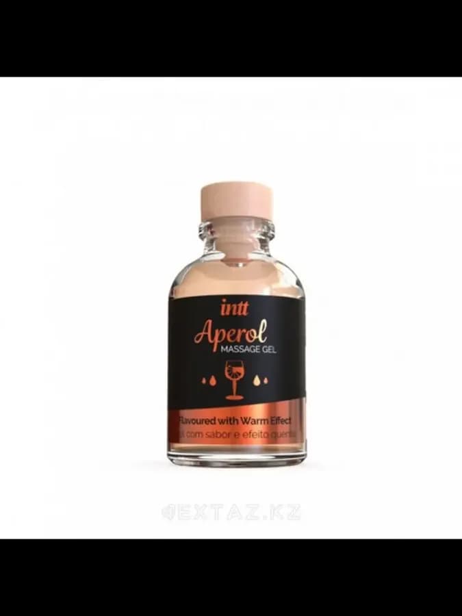 Intt Aperol Massage Gel - Съедобный гель для интимного массажа, 30 мл (Апероль)