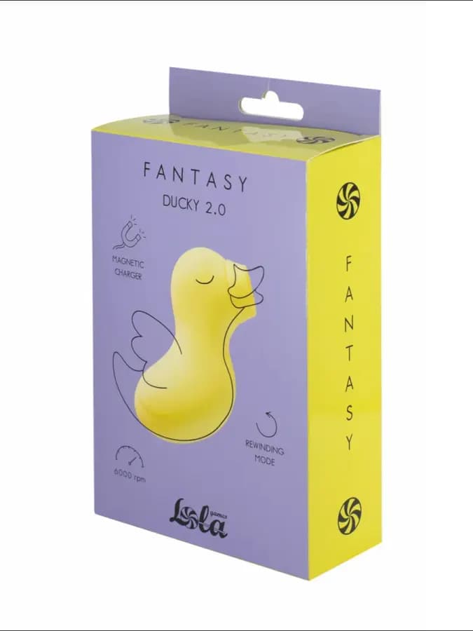 Вакуумный стимулятор Fantasy Ducky 2.0 Yellow — фото 3