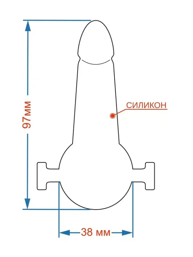 Кляп фаллос для бдсм