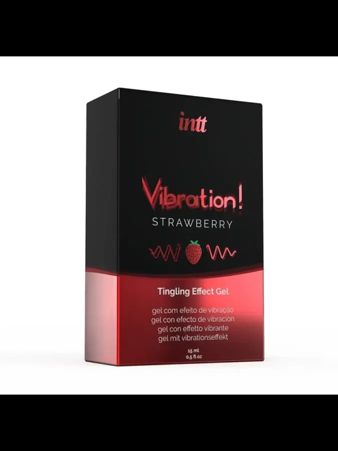 Увлажняющий гель с эффектом вибрации Vibration! Strawberry — фото 3