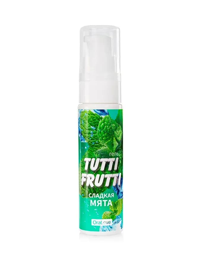 Интимная смазка съедобная TUTTI-FRUTTI СЛАДКАЯ МЯТА 30 г — фото 1