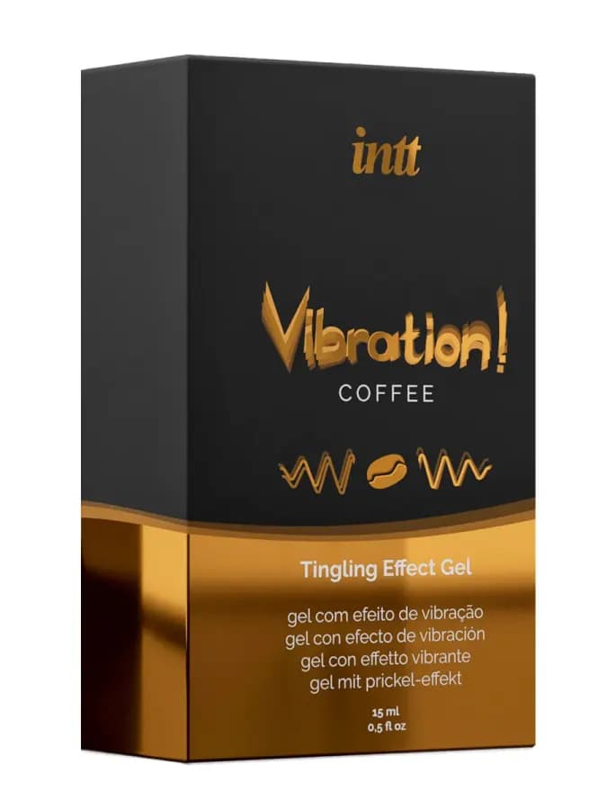 Возбуждающий гель с эффектом вибрации Vibration! Coffee от INTT 15 мл — фото 1