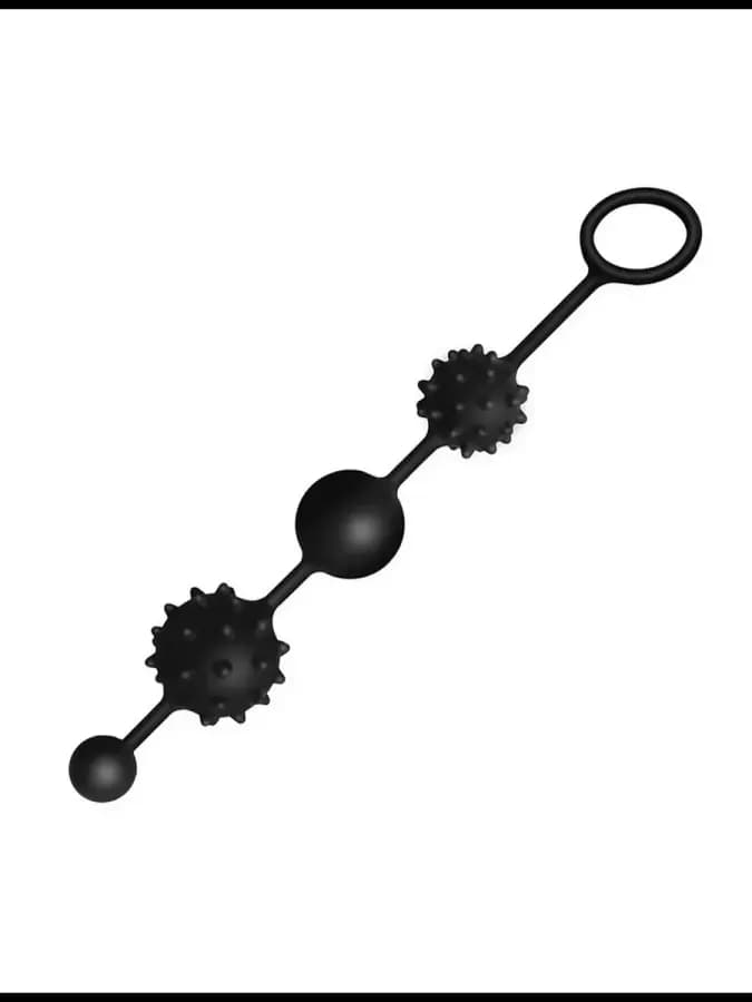 Большая анальная цепочка ANAL SILICONE BEADS 28см — фото 3