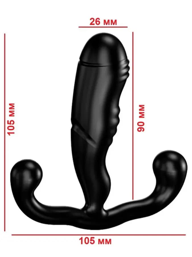 Мужской анатомический стимулятор простаты "BLACK ANAL PROSTA — фото 4