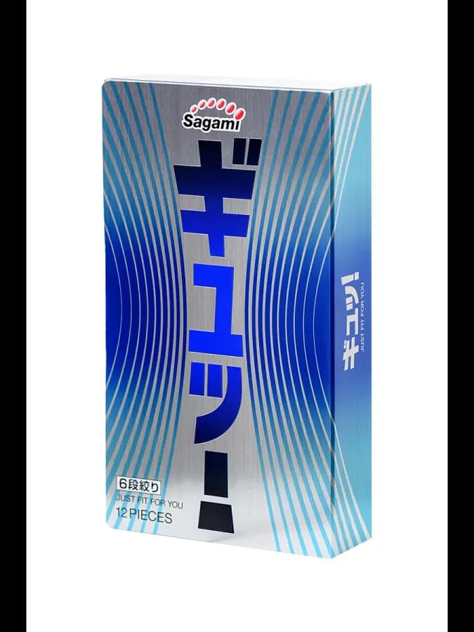 Презервативы SAGAMI 6 Fit V Premium 12 шт. (волнистая текстура)