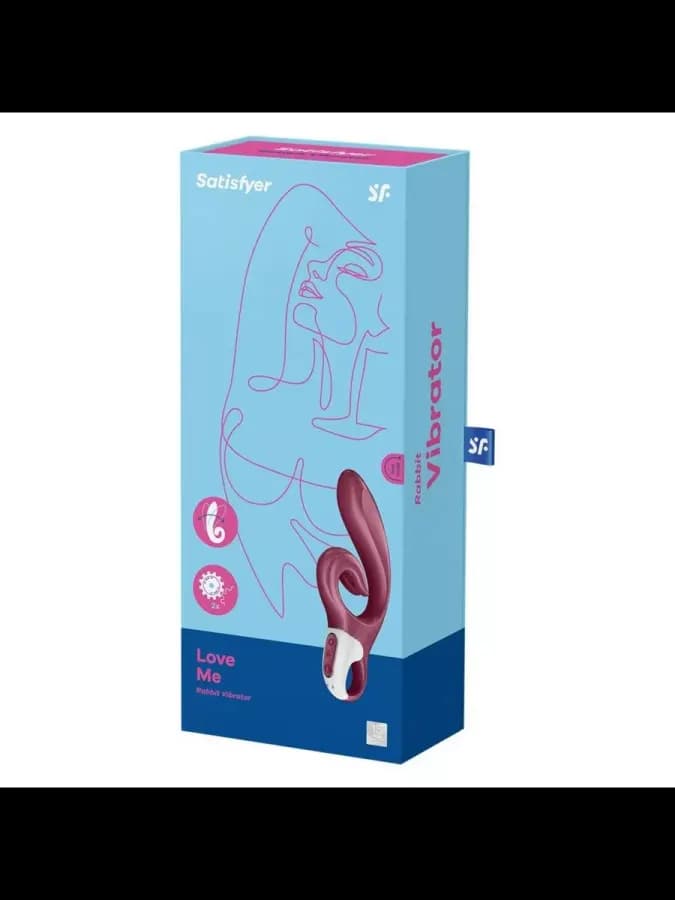 Вибратор-кролик Satisfyer Love me бордовый — фото 3