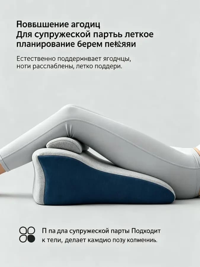 Подушка для секса 60x42см, высота 23см