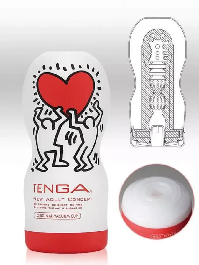 Мастурбатор Original Vacuum Cup TENGA & Keith Haring