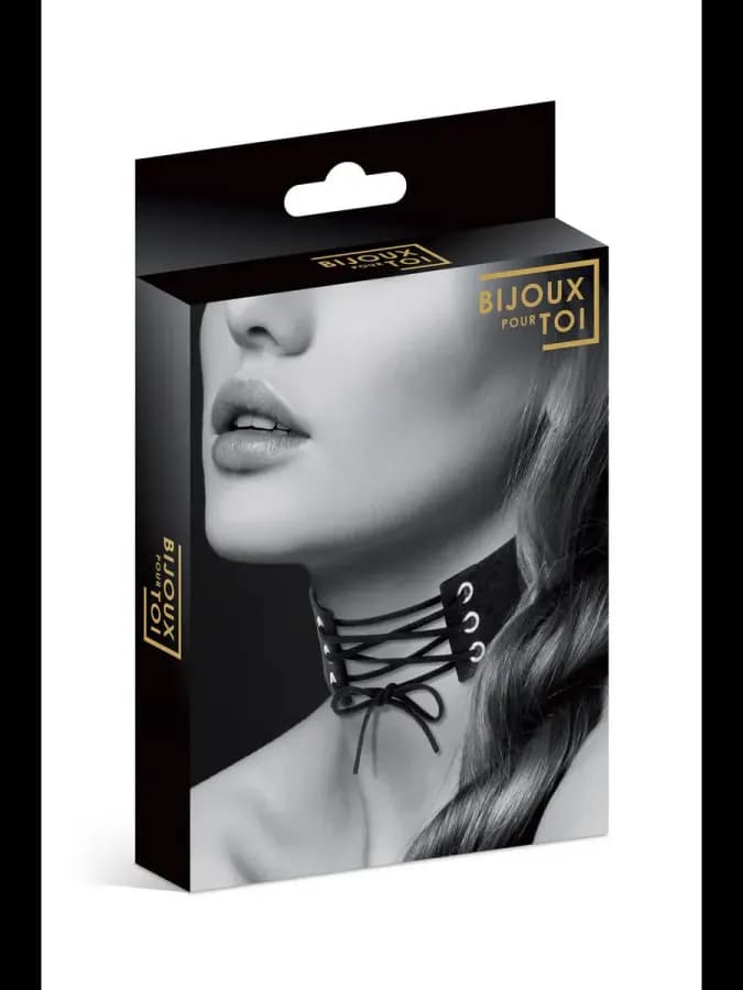 Чокер с шнуровкой CHOKER LACET NOIR от Sas Editions Concorde — фото 1