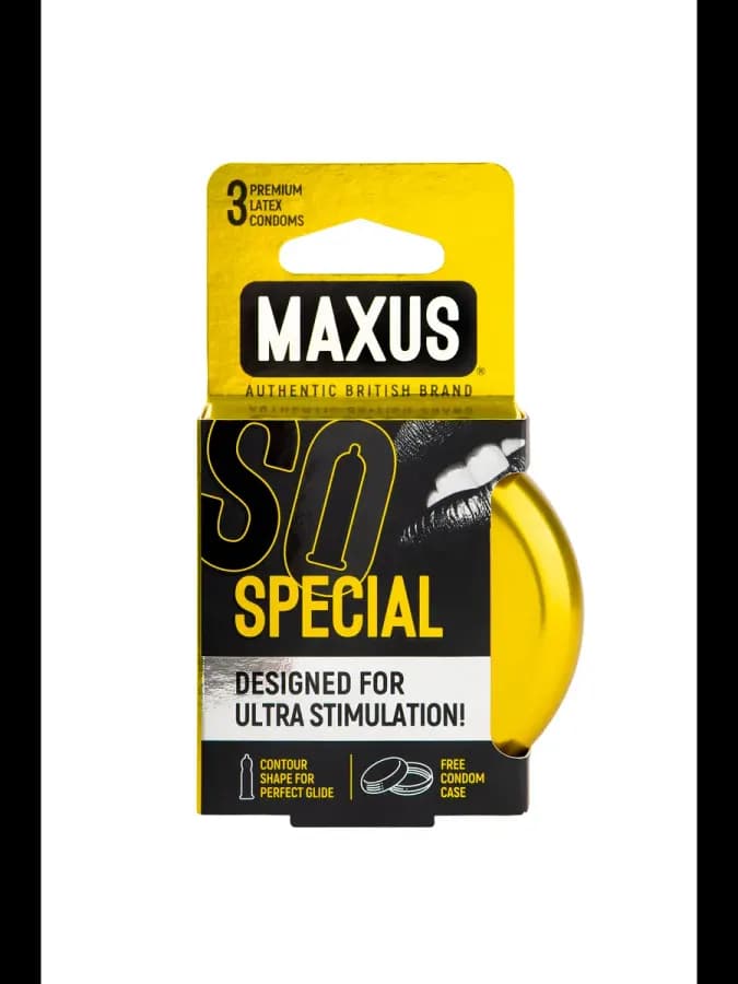 Презервативы "MAXUS" SPECIAL №3 (точечно-ребристые) в железном кейсе — фото 2