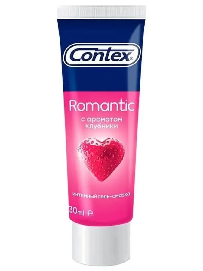 Интимный гель-смазка Contex Romantic клубника 30 мл