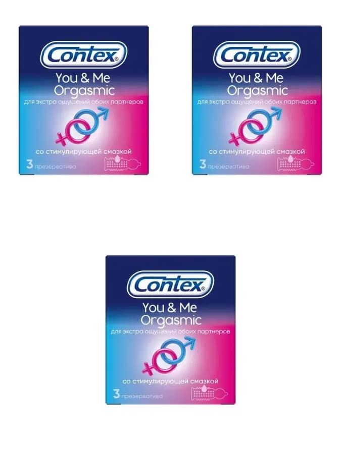 Презерватив you&me orgasmic из натурального латекса n3 3 шт — фото 1