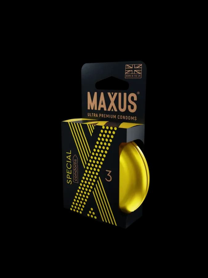 Презервативы "MAXUS" SPECIAL №3 (точечно-ребристые) в железном кейсе