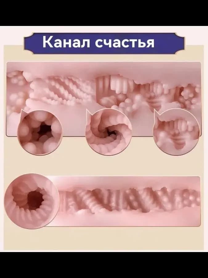Мастурбатор силиконовый вагинальный гибкий Large — фото 2