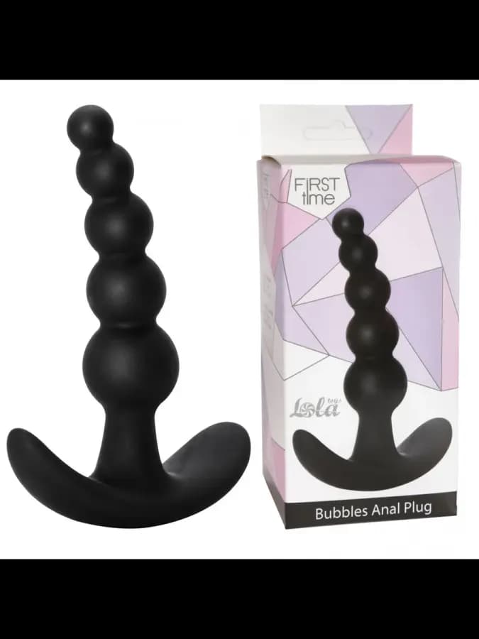 Анальная пробка Bubbles Anal Plug Black — фото 1