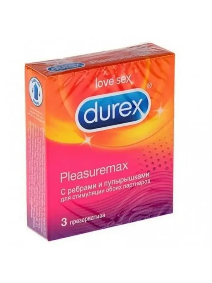 Презервативы Durex Pleasuremax ребристые 3 шт