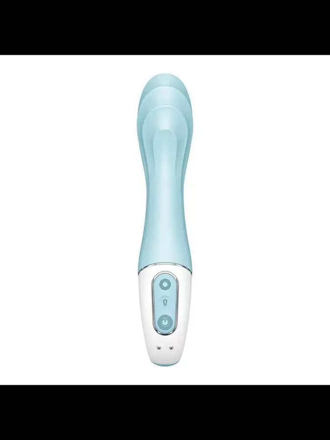 Надувной вибратор для точки-G Satisfyer Air Pump Vibrator 5+ голубой