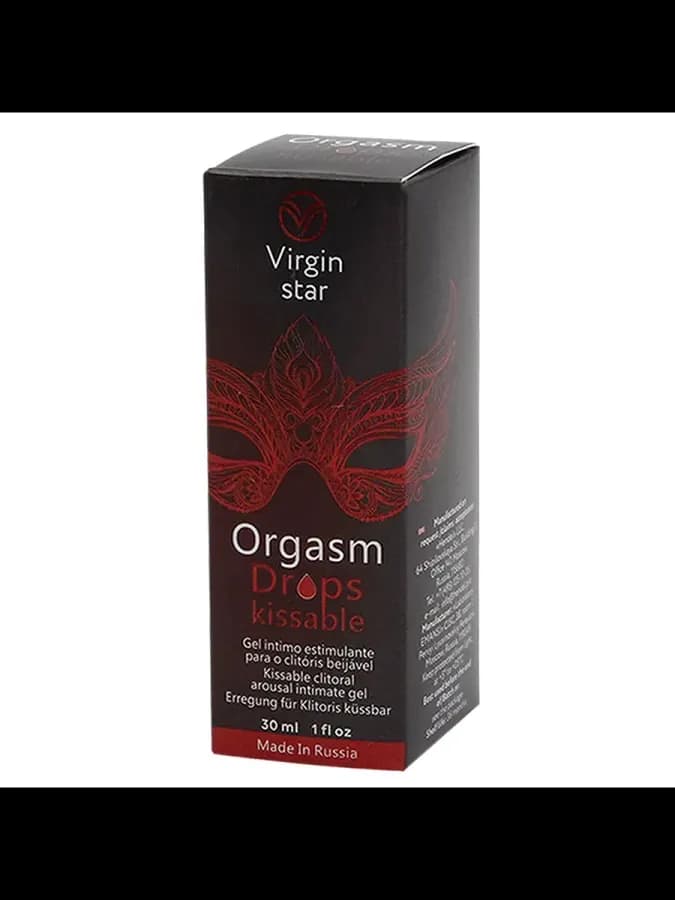 Лубрикант Virgin Star Orgasm Drops Kissable Lubricant